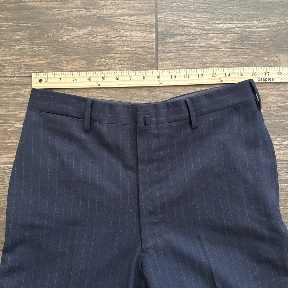 Brooks Brothers Golden Fleece 3-piece Suit Men 41R 32x29 Navy Pinstripe